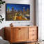 «Charlotte Night Skyline Wall Art»-366021375