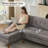 Jadier Mid-Century Modern 80" Chaise Longue Upholstered Sectional-1292435190