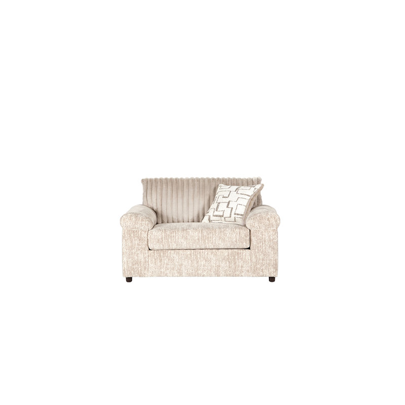 Fauteuil rembourré 56 po avec coussin décoratif, Polyester parchemin galactique