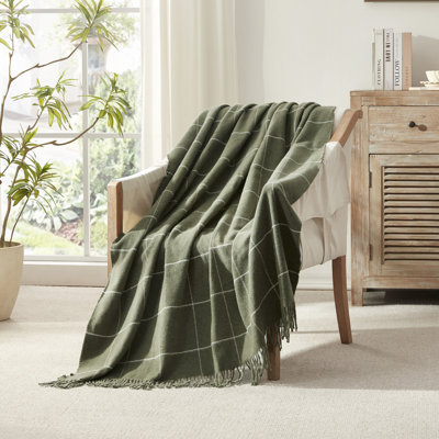Cashmere-Like Throw (Windowpane) 50X60"