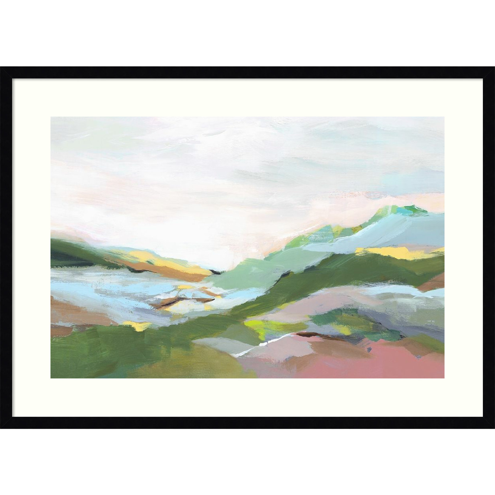 Highland Landscape I Print by Isabelle Z, 27" H x 37" W, Black Framed Paper