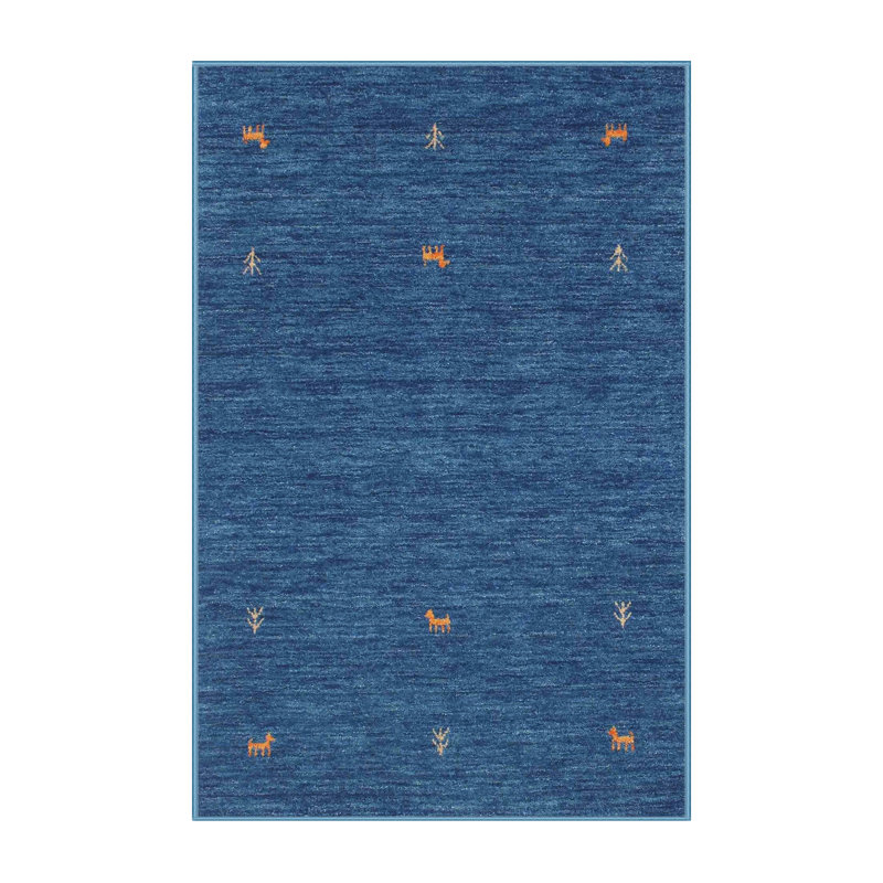 Tapis bleu Delaine, Rectangle 8 pi x 10 pi