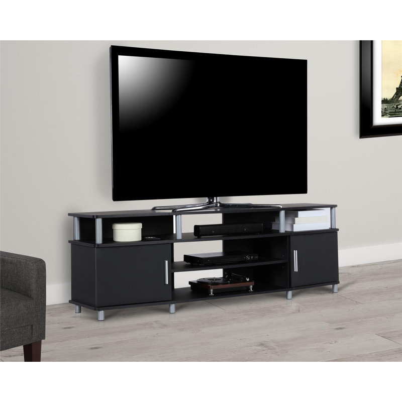 Kamal Unfinished TV Stand for TVs up to 50", Black