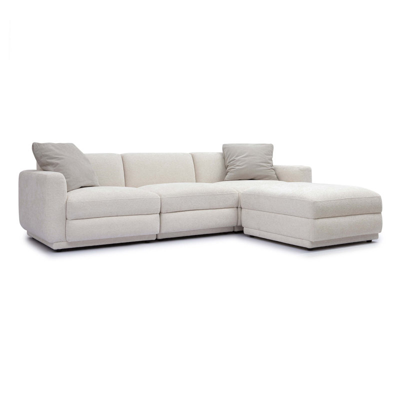 Frome Cream Chenille Modular Sectional