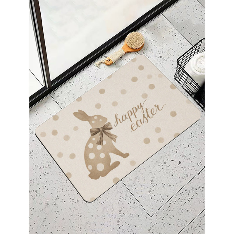 Tapis de bain à pois 36 x 24 po