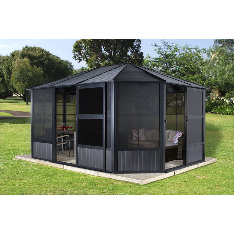 Sojag Charleston Solarium, 9.1' H x 12' W x 12'7" D