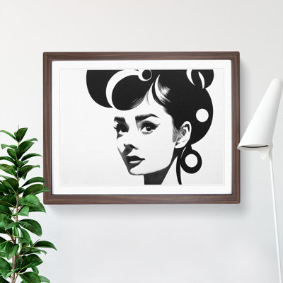 Audrey Hepburn Monochrome Vol.4 - Single Picture Frame Print