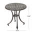 Table d'appoint d'extérieur en fonte d'aluminium