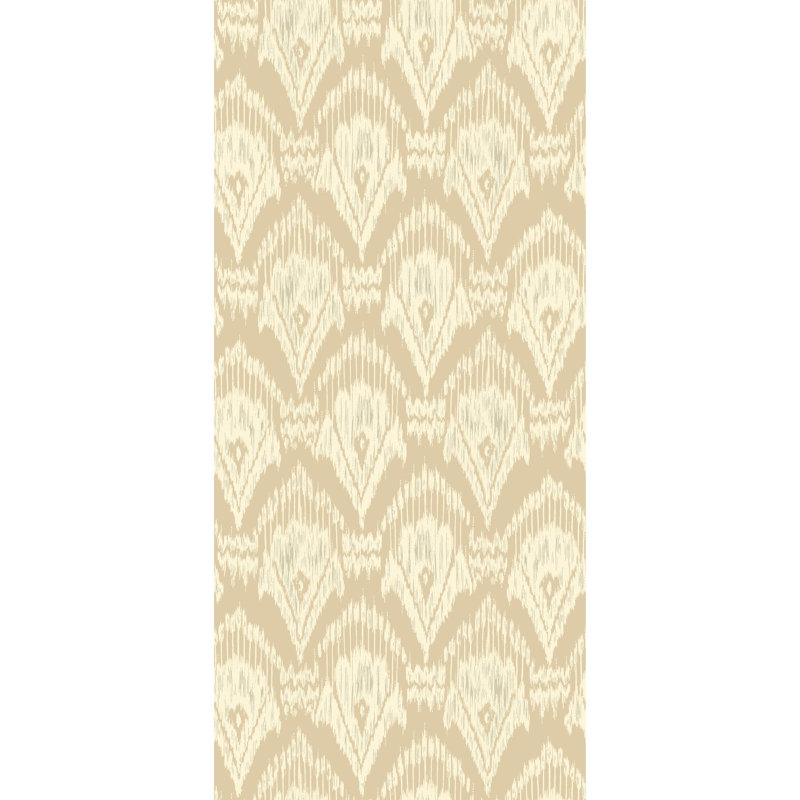 Originals Zaraband Ikat Non-Woven Wallpaper Roll, Stone