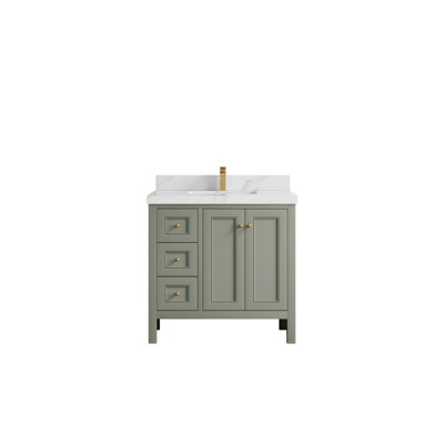 Nashville X P 22 po Meuble-lavabo central en albâtre