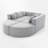 Upholstered Boneless Modular Sectional-213510066