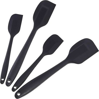 Set of 4 Heat-Resistant Non-Stick Silicone Spatulas