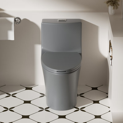 Toilette allongée une pièce à double chasse 1,1 / 1,6 GPF ADA avec siège à fermeture douce, chasse 1000G