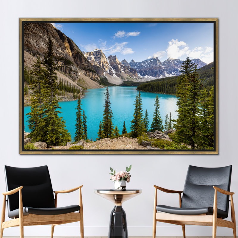 Print on Canvas, Gold Floater Framed, 80 cm H x 110 cm W