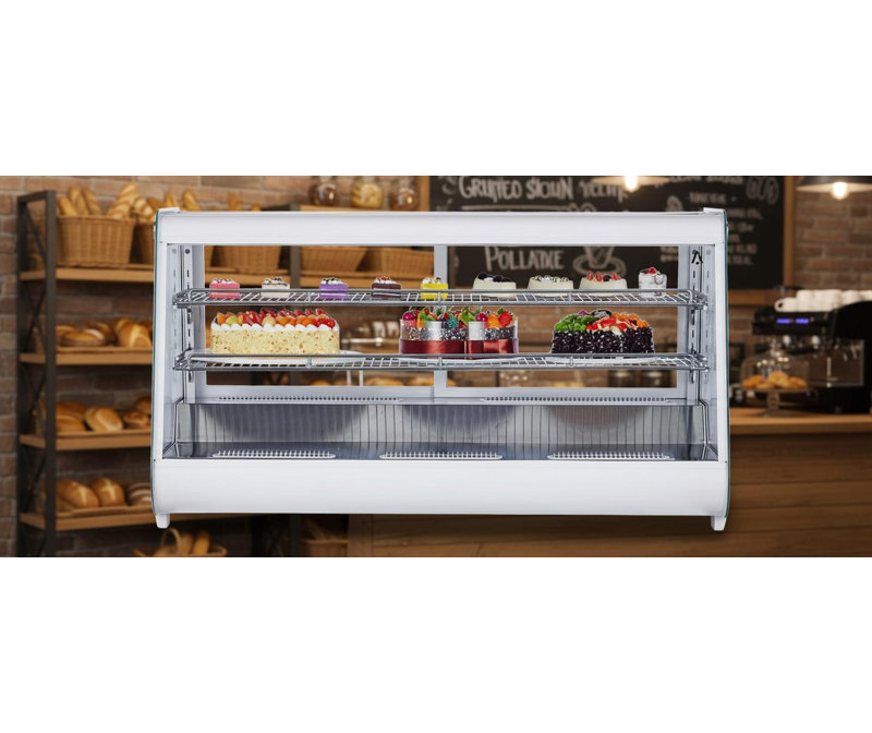 8.1Cu.Ft Refrigerated Display, With LED Lighting, White