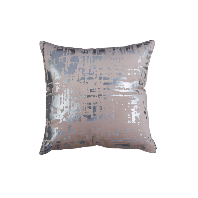 Moderne Velvet Square Pillow Cover & Insert, Blush