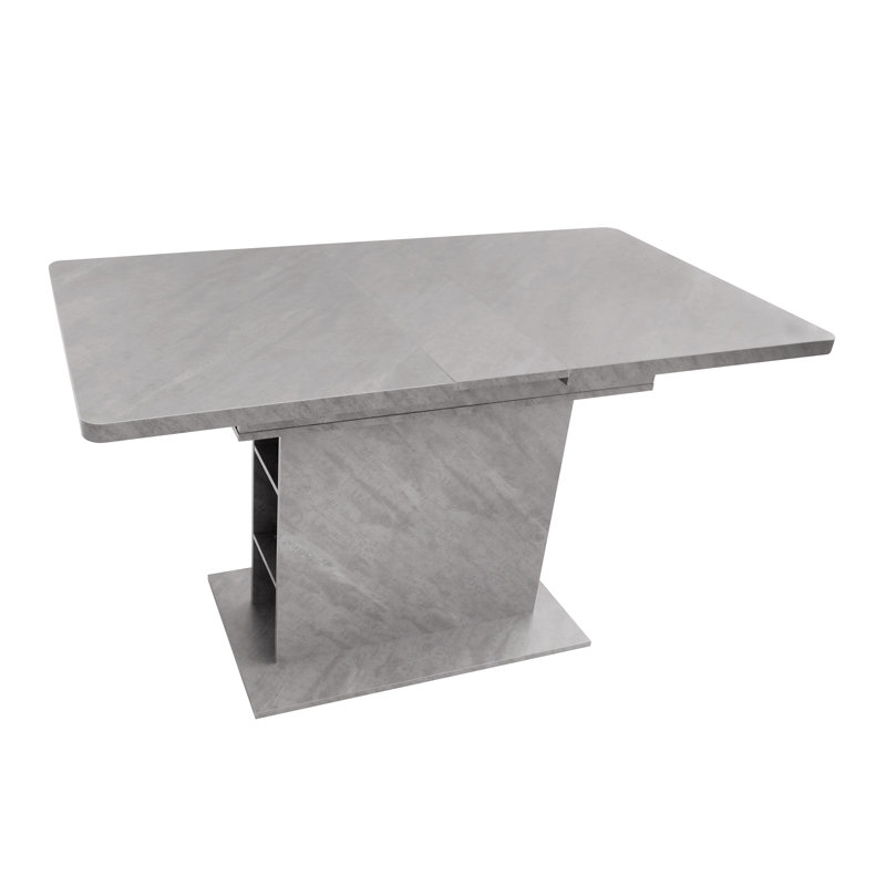 Carold 70 cm Extendable Rectangular Dining Table, Grey