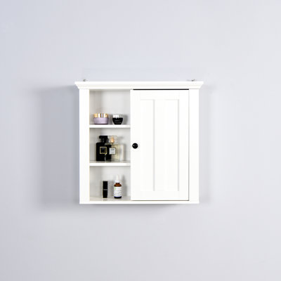20.46x5.58x20 Inch Bathroom Cabinet With Door, White , Enticing Style, Waterproof , Easy Assembly, Adjustable Shelf, Ideal Over Toilet Storage For Bathroom, Office, Kitchen, Bedroom Alluring Design,