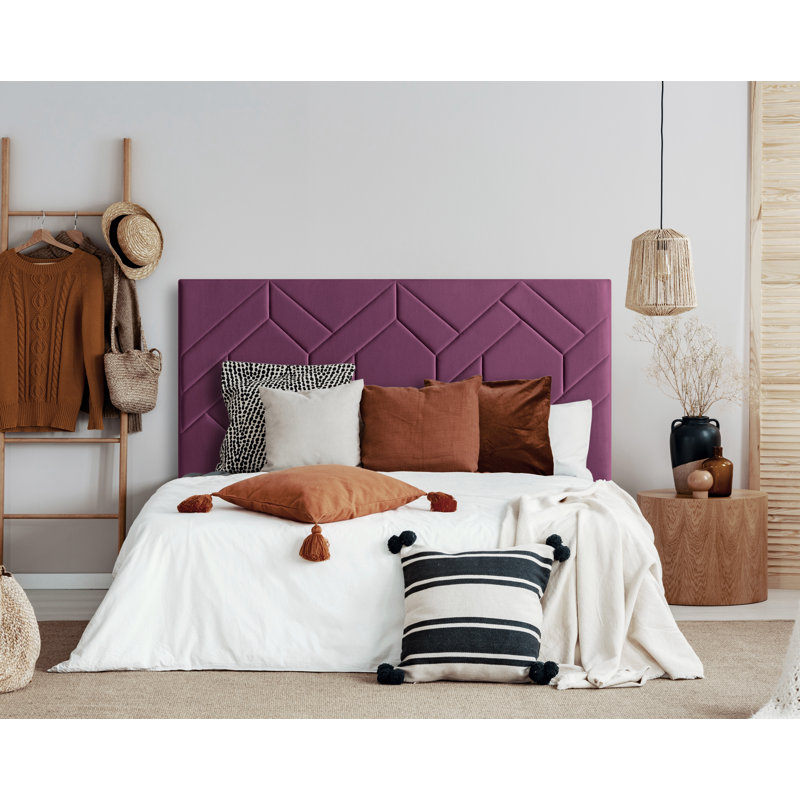 Upholstered Headboard, Salmon, Single (3')