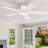 52" 5-blade White Ceiling Fan with LED Light Kit and Remote Control-1977167547-1972329154
