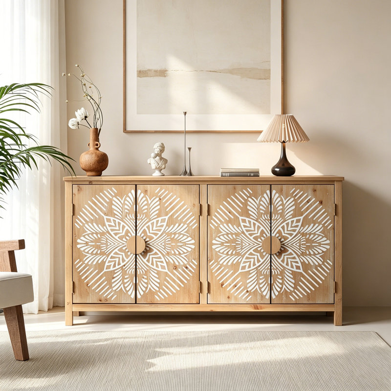 Buffet en bois avec 4 portes