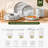 Milkyway Series 24 Pieces Dinnerware Set, Light Gray-2128509773