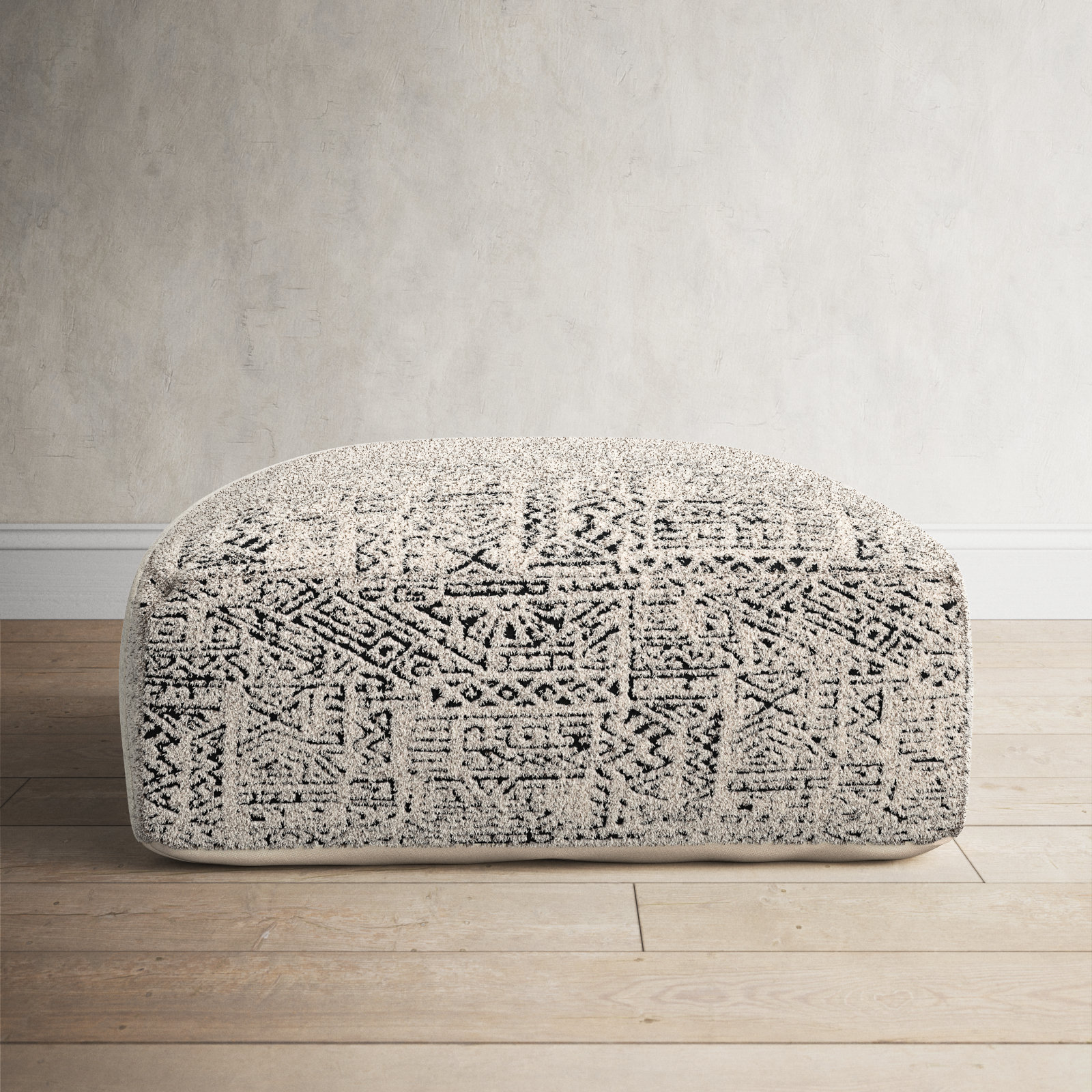 Birch lane rocchetto 34 x 34 x 16 gray ivory ottoman reviews