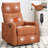 Chenille Swivel Manual Recliners with Heat Massage-1114324236
