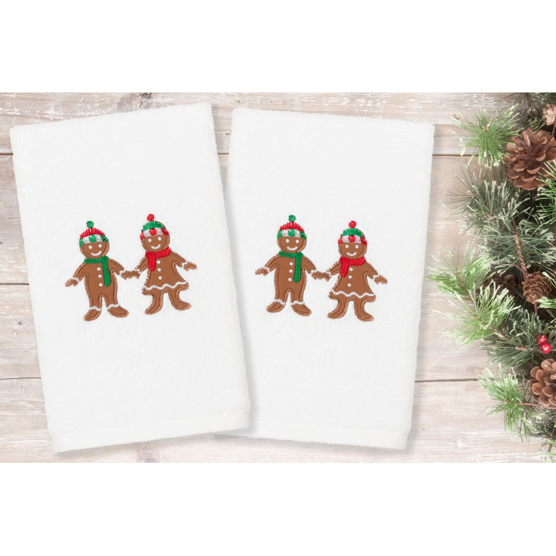 Serviette de toilette Christmas, Blanc