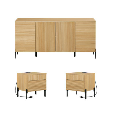 Ensemble de table de chevet et de chevet Laverda