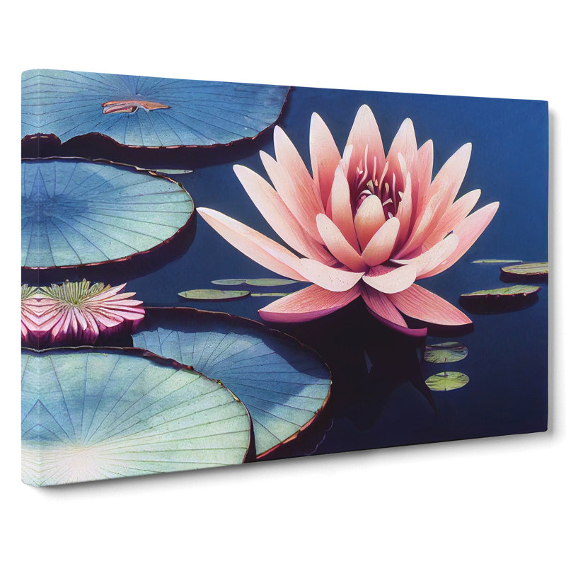 Irresistible Water Lily Flower - Wrapped Canvas, 40cm H x 60cm W x 3cm D