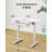 Standing Desk With Keyboard Tray, Height Adjustable Small Table,Computer Desk  For Home, Office
