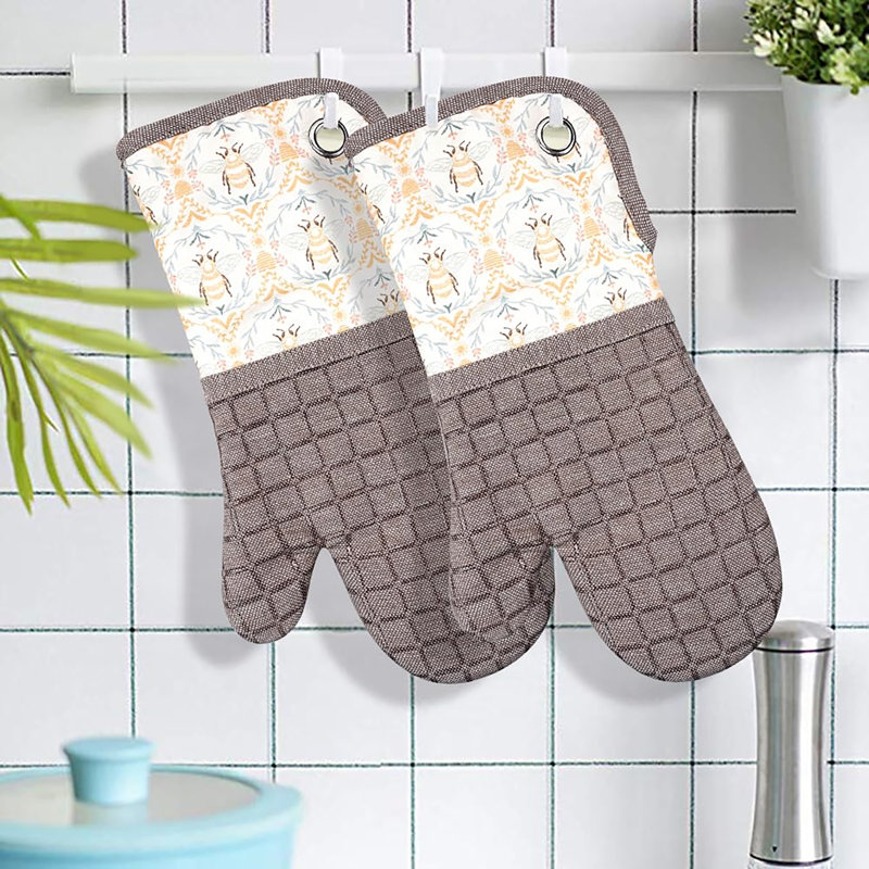 Gants de cuisson en silicone, Khaki