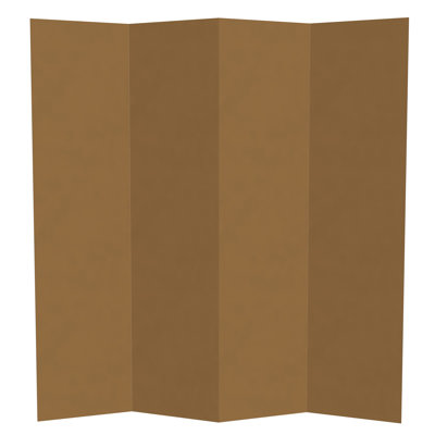 Kuuda 6 Ft. High Cardboard Temporary Folding Screen by Ebern Designs