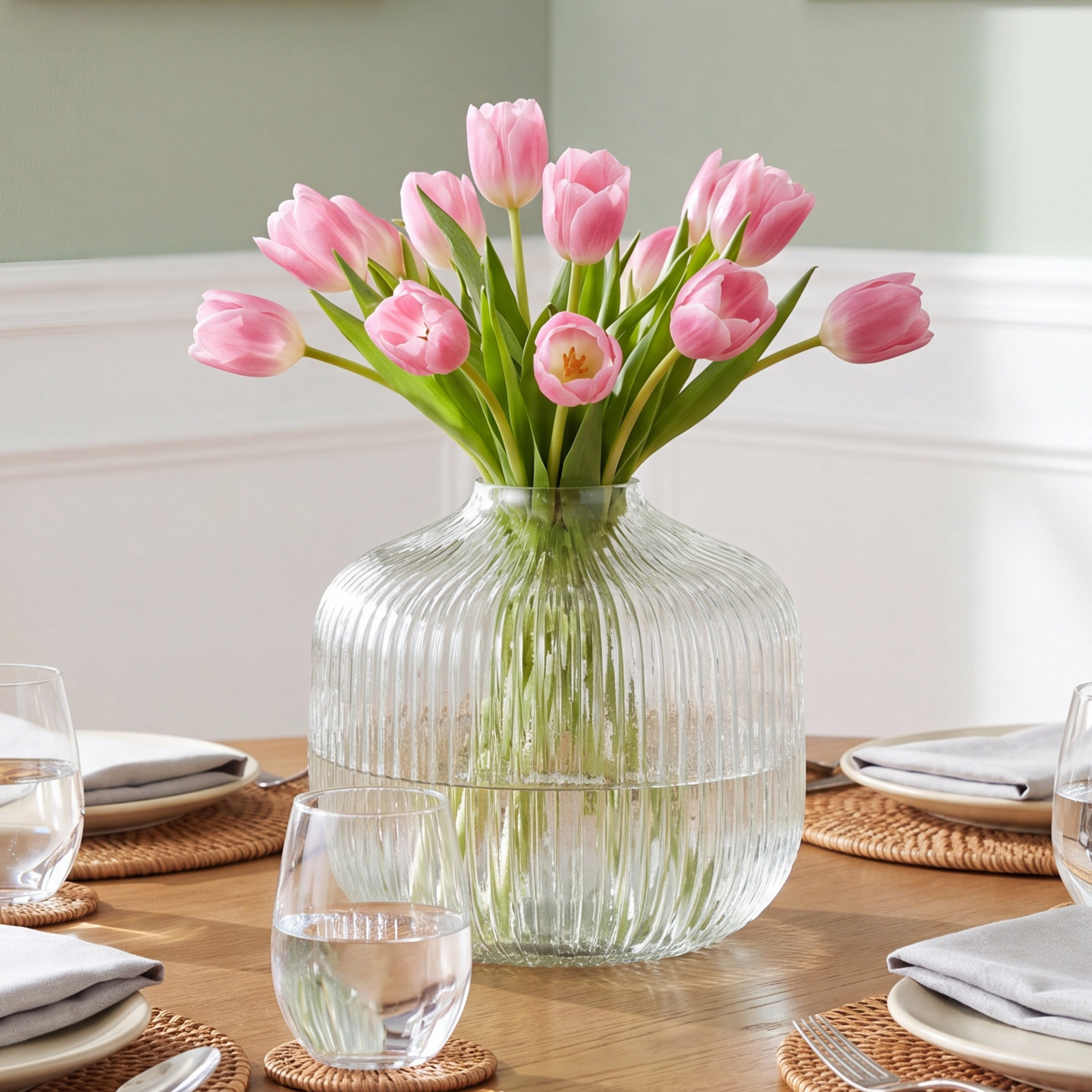 Perry Table Vase, 10.65" H x 10.15" W x 10.15" D