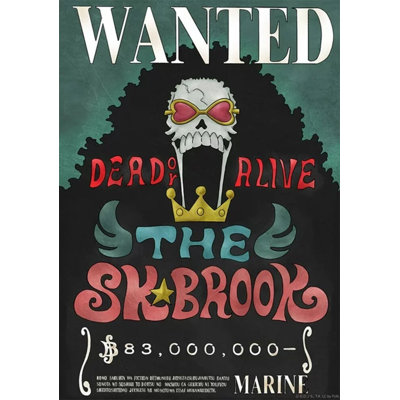  Officiellement sous licence une pièce - Wanted The Brook, affiche d'art 24 x 36 po - reproduction décorative - papier affiche - prêt à encadrer