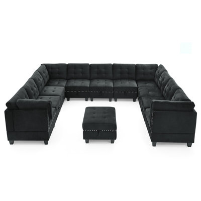 Georgeanna 13 - Pieces Upholstered Sectional
