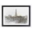 Misty Eiffel Tower in Paris France - Picture Frame Graphic Art Print-55733514-55733515