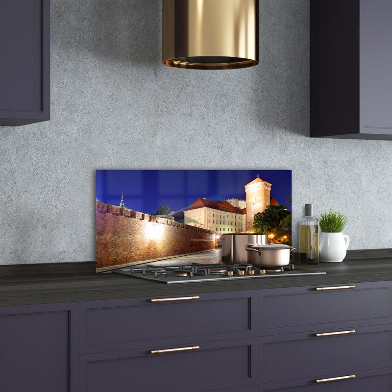 50cm W x 100cm L Glass Peel and Stick Panel