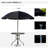 Outsunny 6 Piece Patio Dining Set For 4 With Umbrella
