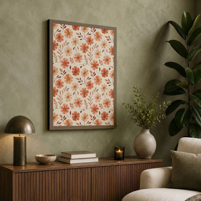 Scattered Warmth Botanical - Wrapped Canvas