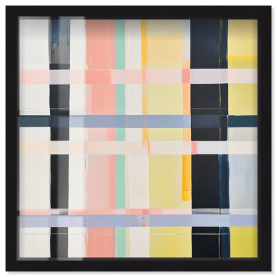«Urban Plaid I Abstract Decor Shadowbox» par Art Remedy