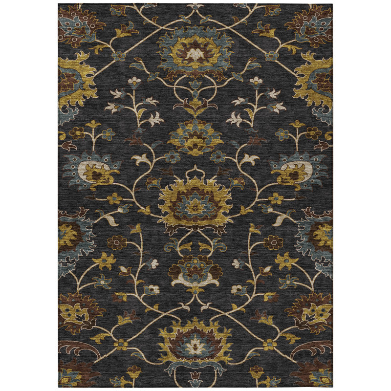 Machine Washable Indoor/Outdoor Mattera ACN2290 Global Rug, Rectangle 9' x 12'