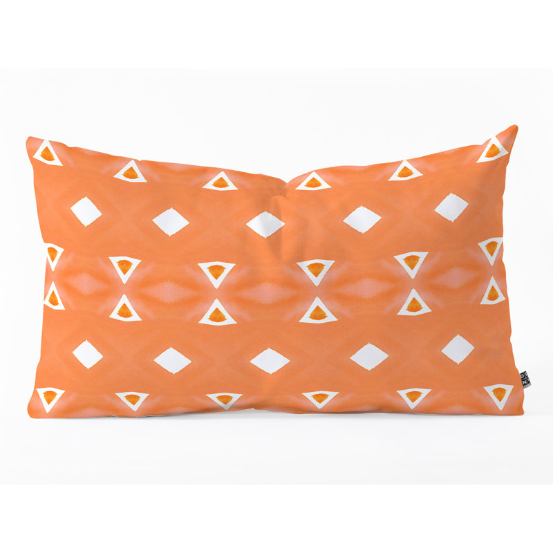 Coussin lombaire intérieur/extérieur à triangle à coin géographique amy sia