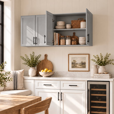 48”W Wall Cabinet for Laundry Room and Kitchen Room