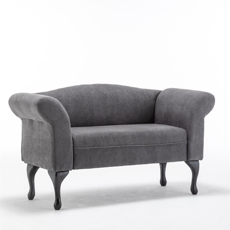 Beecham Upholstered 52.76'' Sofa, Gray  Linen