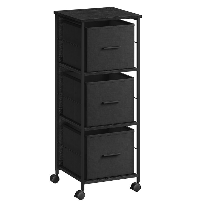 Aeon 38.5cm Wide File Cabinet, Black