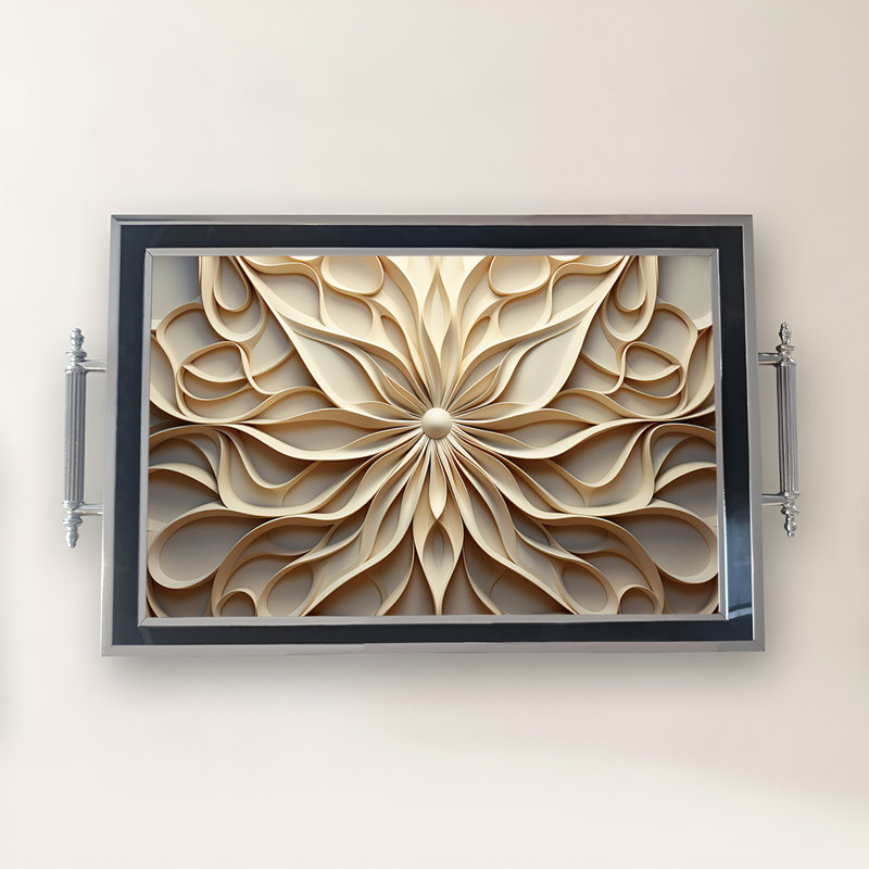 Élégant plateau en verre de 19,7 po x 11,4 po x 1,4 po | Fabrication 100% verre durable | Facile à nettoyer avec un chiffon humide | Idéal pour le service, la présentation décorative et l'organisation | Ajout élégant à la décoration intérieure