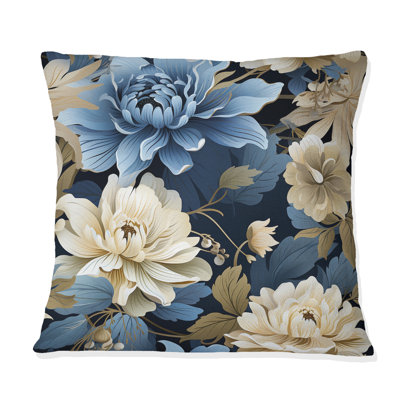 Motif floral bleu et blanc - imprimé floral