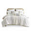Édredon en coton double / grand, chenille, rembourrage, motifs géométriques, 2 taies décoratives, lavable à la machine, literie double / grand, imprimé de motifs, par-117416630-117416632